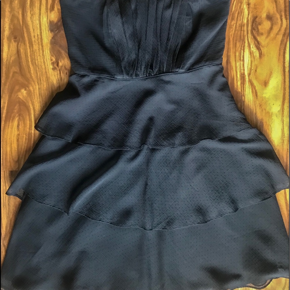 Black Strapless Layered Dress